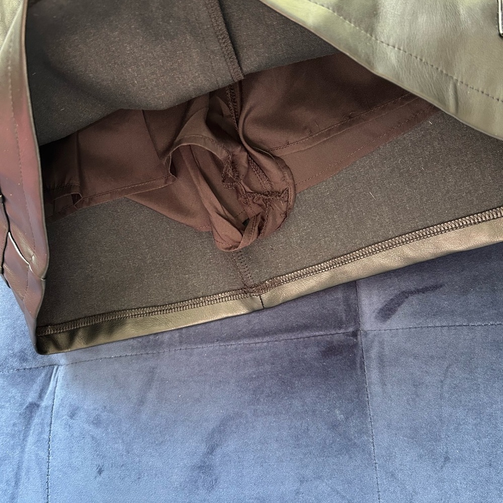 Brown Leather Skirt - Picture 6 of 6